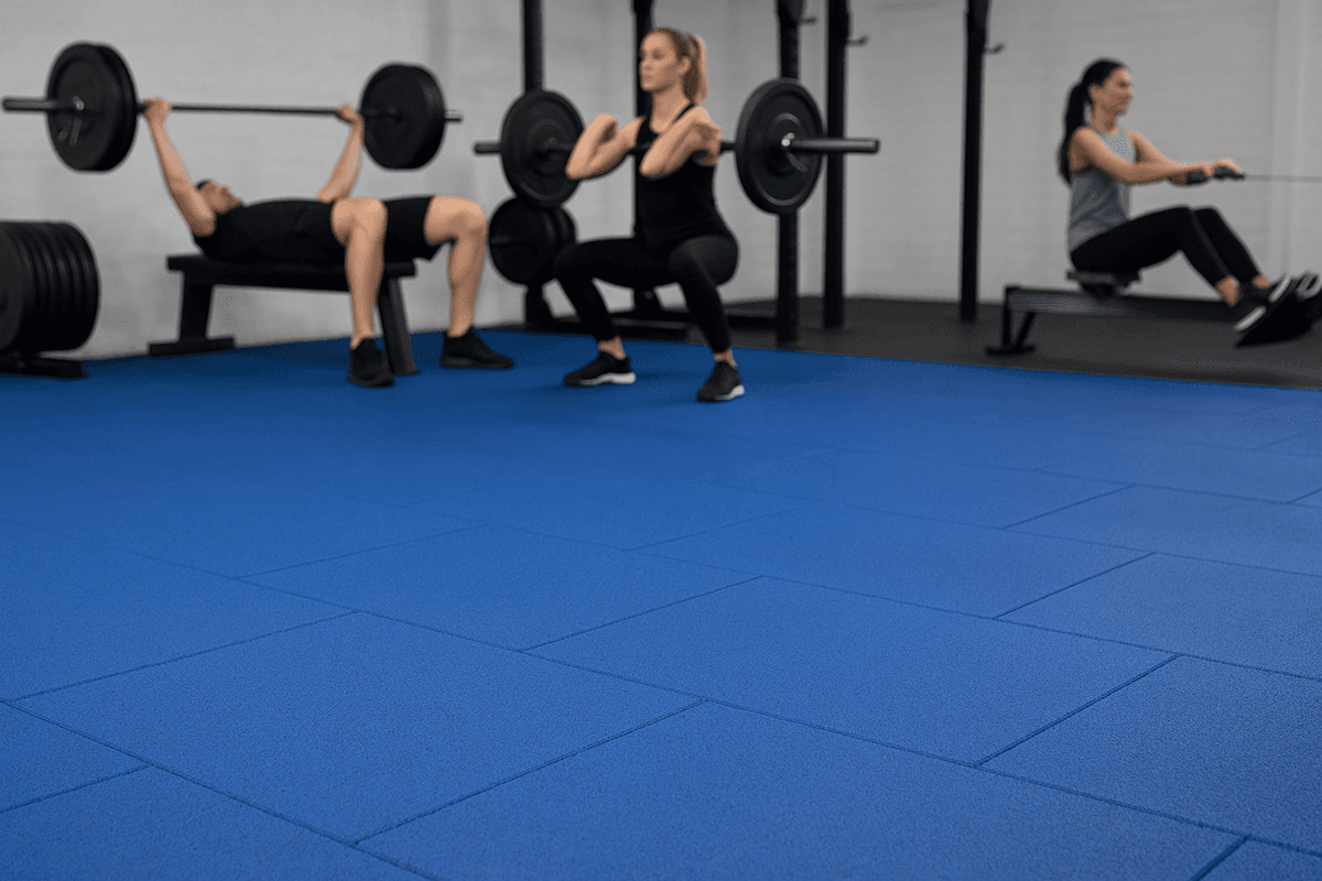 Pisos de goma para gimnasios